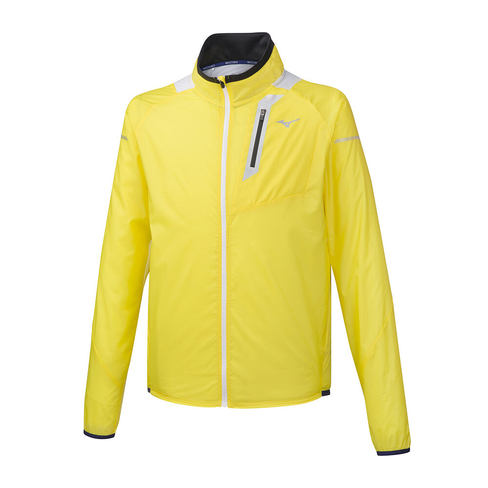 Mizuno Men's Aero WindTop Running Jacket Yellow (J2GE951046-XOA)